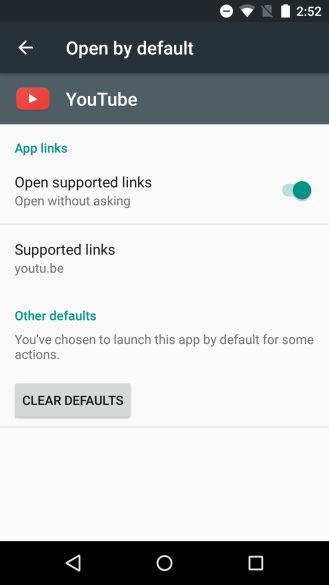 Fotografía - [Android M Característica Spotlight] deep linking Sin Selector Avisos Puede ser modificado o eliminado por los usuarios en función de cada aplicación
